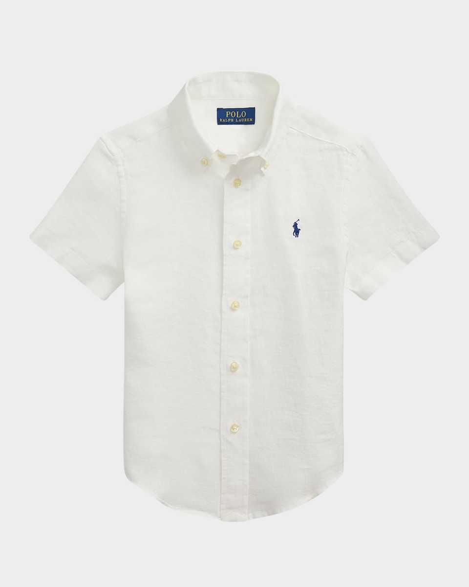 Boy's Linen Sport Shirt, Size 2-